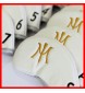 Miura Golf Magnetic Iron Headcover Full Set Authentic 11 Pc White 3I~P/A/S/X 