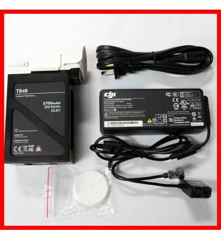 DJI Inspire 1 100W Adaptor / AC Cable / TB48 Battery / Lens Cover Authentic