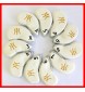 Miura Golf Magnetic Iron Headcover Full Set Authentic 11 Pc White 3I~P/A/S/X 