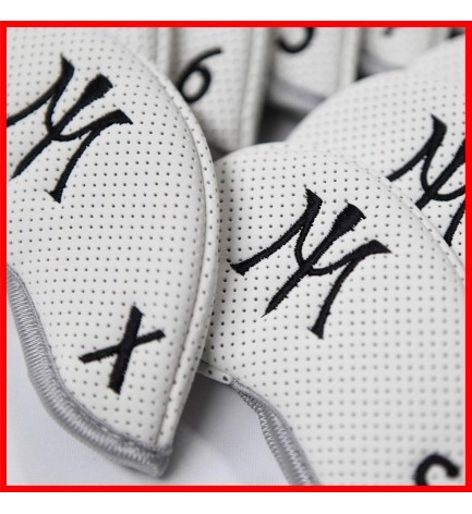 2015 Miura Golf Iron Headcover Full Set Authentic11 Pc White Black 3I~P/A/S/X