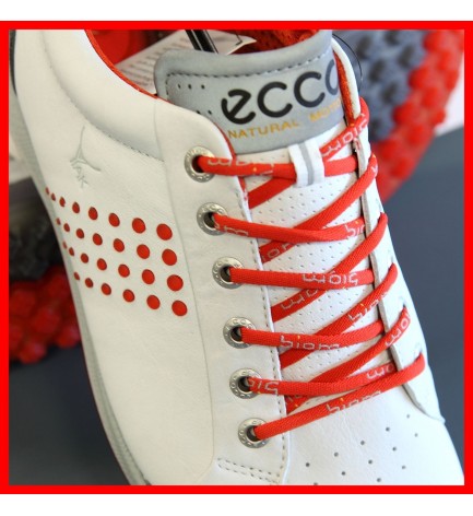 2015 New Ecco Mens Golf Shoes Biom Hybrid 2 WHITE / FIRE EU 39 40 41 42 43 $200
